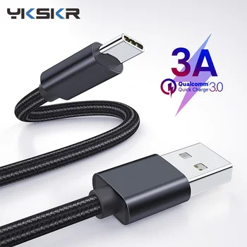 0.25/1/2m 3A USB Tip C Tip Kabla-c Mobilni Telefon Kabel usb za Xiaomi Mi 9 8 Redmi Samsung S9 S10 Hitro Polnjenje Podatkov Kabel