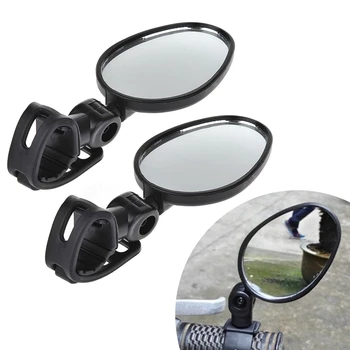 1 Par Kolo Rearview Mirror 360 Vrtenja, Nastavljiv Kolesarski Pogled od Zadaj MTB Cestna Kolesa Krmilo Ogledala Kolesarske Opreme
