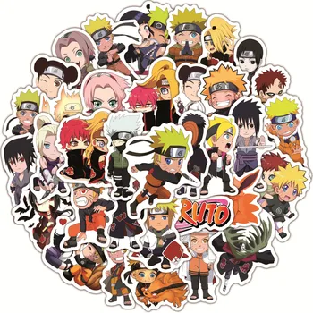 10/30/50Pcs Naruto Nalepke Risank Anime Nalepke za Prtljago Kolesom, Skateboard Nepremočljiva Pvc Nalepke Otrok Igrače in Božična Darila Nova