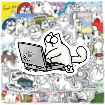 10/60Pcs/paket Risank Anime Simon je Mačka Grafiti Nalepke Za Diy Prtljage Prenosni Telefon Primeru Skateboard Čelada Kitara Darilo