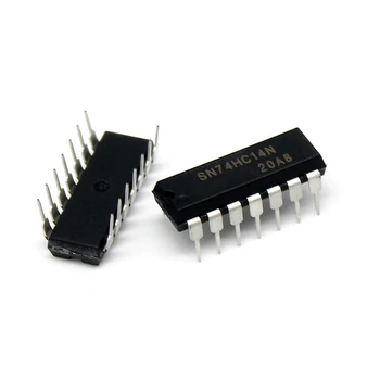 10pcs 74HC14 DIP14 SN74HC14 DIP-14 SN74HC14N DIP Logic Gates in Inverterji IC Elektronskih Komponent Chip Set