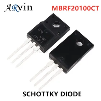 10PCS TO-220F MBRF20100CT SCHOTTKY DIODA MBR20100CT 20100CT