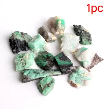 1PC Naravnih Smaragdno Zelena Grobo Redkih Mineralov Vzorcu Draguljev DIY Zdravilni Kamen Dekor Darilo