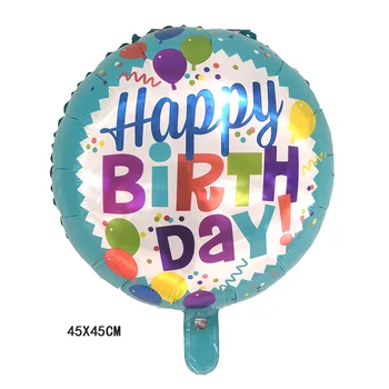 1pcs 45x45cm happy birthday aluminija folija balon na Helij baloni otrok rojstni dan dekor dovaja zrak bllon globos