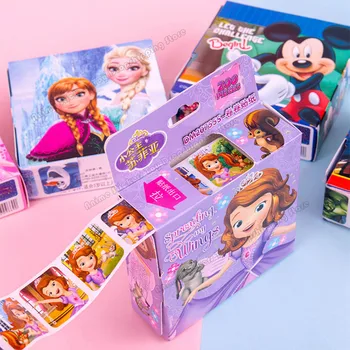 200 listov v polje Disney Risanke Nalepke Disney Zamrznjene Elsa in Ana Princesa Sofija Mickey Otrok Odstranljive Nalepke Igrače