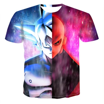 2020 Novo 3D Tiskanje Anime Vegeta Goku znakov T - shirt Poletje Moda 's z Frieza Risanka T - shirt