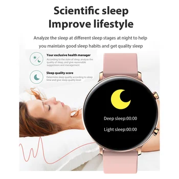 2021 Nove Bluetooth Klic Pametno Gledati Ženske Zapestnica IP68 Vodotesen Srčni utrip, EKG PPG Monitor Ženske Smartwatch Za Android IOS