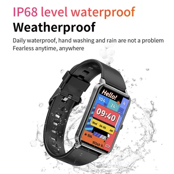2021 Nove Športne Pametno Gledati Moški Ženske znašala 1,57-palčni Poln na Dotik Fitnes Tracker IP68 Vodotesen Smartwatch za Android IOS Telefon