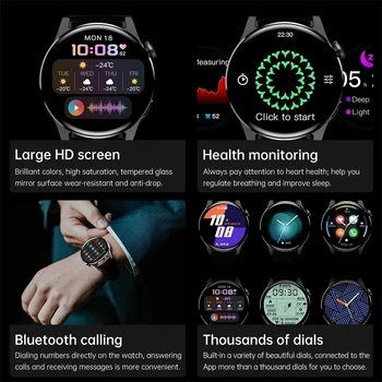 2021 Novo Za HUAWEI Pametno Gledati Moški Nepremočljiva Šport Fitnes Tracker Večfunkcijsko Bluetooth Klic Smartwatch Človek Za Android IOS