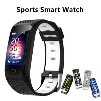 2021 Silikonsko Zapestnico Smartwatch Moški Ženske Pametno Gledati Fitnes Tracker Pametna Ura Šport Nepremočljiva Smart Uhr Za Android iOS