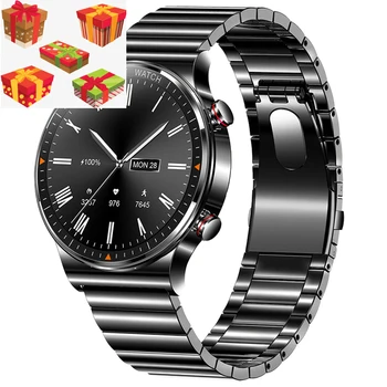2021 Zaslon Smart Watch Moških Bluetooth Klic IP68 Vodotesen Predvajalnik Glasbe, Povezavo Bluetooth Slušalke Smartwatch Moške, Božična Darila