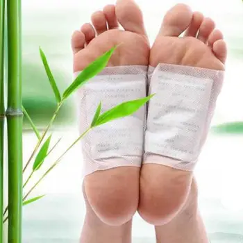 20pcs (10 stopalo blazinice + 10 lepilo listov) Čiščenje Detox Foot Pad Zeliščni Obliž Razstrupljanje Toksinov Lepilo Vodenje Fit Zdravstvenega Varstva