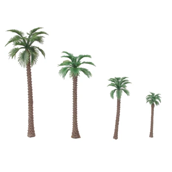 20x Tropskih Kokosovih Palm Tree Model Vlak Železniška Wargame Scene 1:100 1:65