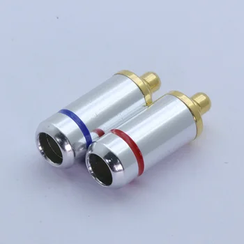 2pcs 3,5 mm Slušalke DIY MMCX Pin Plug Priključki, Črne in srebrne barve na voljo