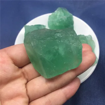 2pcs Naravnih Kristalno Zeleno fluorite Padle Kamen Rock Quartz Grobo Mineralov Vzorcu Gemstone Reiki Čakro Dekor darilo