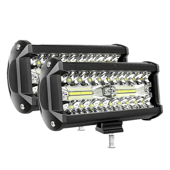 2X 7Inch 800W LED delovna Lučka Bar Poplav Spot Combo Offroad SUV Meglo Lučka za Vožnjo Tovornjaka na Prostem