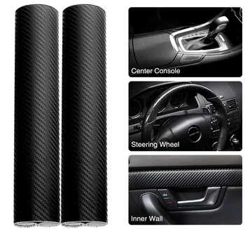3D Ogljikovih Vlaken Avto Nalepke Nalepke Za Lexus IS350 GS430 RX400h RX330 IS250 ES330 LF-A-F LF-Fi UX RC ES HS SC430 SC