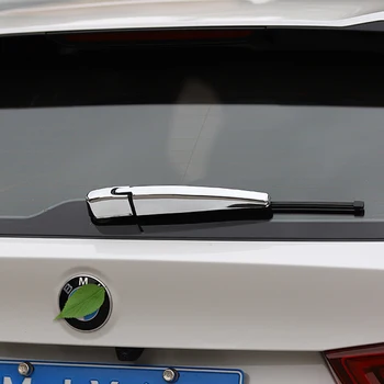 3pcs ABS Chrome Avto Zadnje Okno Metlice Okrasni Pokrov Trim Nalepke Bleščica Za BMW X3 G01 2018-21 Avto Zunanja Oprema Deli