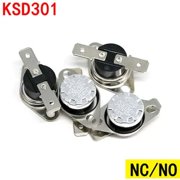 5/10PCS Običajno Odpiranje/Zapiranje KSD301 10A 250V 40-135 Stopnjo Bakelite KSD-301 Temperaturno Stikalo, Termostat Senzor