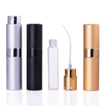 8ml/15ml Mini Aluminija Parfum Steklenice Prenosni Rotacijski Spray Črpalka Potovanja se lahko ponovno polnijo tkalnico Prazno Kozmetični Posodo