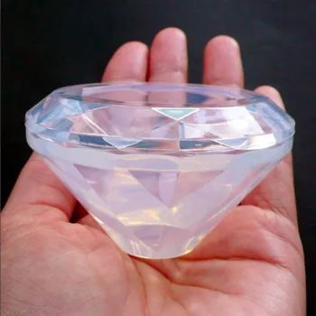 Big 3D Diamond Silikonsko Plesni Mehko Jasno Plesni UV Smolo Plesni Kawaii Obrti Dobave Silikonsko Plesni Visoke Kakovosti Nakit Plesni