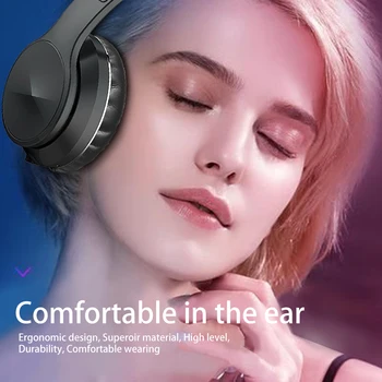 Bluetooth 5.0 Gaming Slušalke Slušalke Brezžične Šport Slušalke za Telefon IOS Android Laptop Podporo Žično TF FM z Mikrofonom