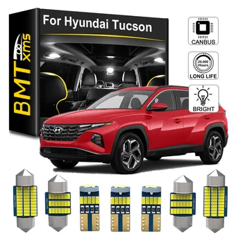 BMTxms LED Notranja Luč Canbus Žarnice Za Hyundai Tucson 2008 2016 2017 2018 2019 2020 2021 NX4 Vozila, Tablice Svetilke Komplet