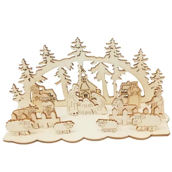 Božič Tabela Prijavite Lesa Božič Zgornji Tabeli Prijavite Dekor Tabela Drevo Santa Reindeer Vesel Božič Srečno Prazniki Centerpiece
