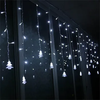 Božična Pravljica Luči LED Star Garland Niz Luči za Božič Okno Soba Notranja Zunanja Dekoracija Poroka Stranka Lučka Lučka