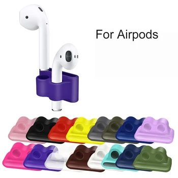 Brezžične Bluetooth Slušalke Anti-izgubil Silikonski Stojalo Držalo Za AirPods Apple i7 Slušalke Slušalka Imetnik Posnetek Za Apple ura