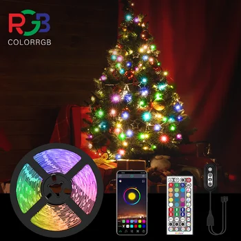 ColorRGB, EU ZALOGI, Led Trakovi luči, Božični luči, SMD5050 Barva Spreminja, Luči LED Trakovi, Komplet z 44 KLJUČ za daljinsko