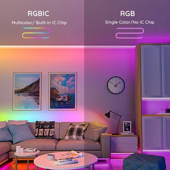DC12V Čarobno Doma Wifi Sanje barve WS2811 RGB LED Trak Svetlobe w/Oddaljena Sinhronizacija Glasbe 5M 10M 20M SMD5050 Uporabljen Digitalni fr Alexa