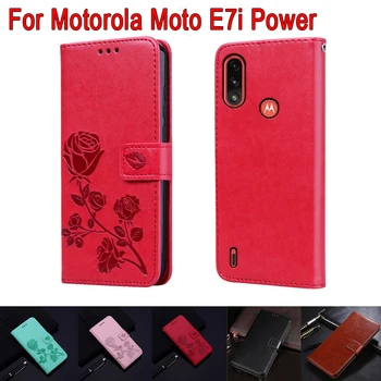 E7iPower Denarnice Kritje Za Motorola Moto E7i Moč Primeru Flip Usnje Magnetnih Kartic Knjigo O Za Motorola XT2097-14 E7i Moč Primeru