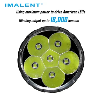 IMALENT R60C USB LED Svetilka 18000LM Visoko Zmogljiva Svetloba Nepremočljiva z 21700 Baterija za Jamarstvo, Patrulje,Iskanje