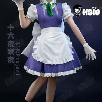 Izayoi Sakuya cosplay kostum Anime TouHou Projekta kostum HSIU Devica obleko, krilo Touhou Projekta anime obleko Halloween Kostumi
