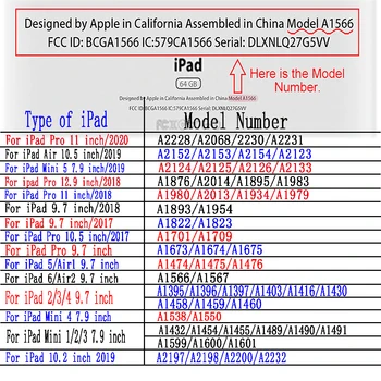 KAIBASSCE Primeru za Pad 5 6 Zraka 1 2 9.7 palčni deformirljiva Stojalo poslovni tablični Primeru Za iPad 10.2-inch Pro Air 10.5 cm