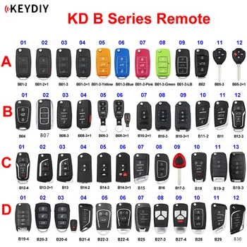 KEYDIY B Series B01 B02 B04 B05 B08 B11 B12 B15 B16 B18 B21-4 B22-4 B25 B27 B28 B29 B30 Daljinski upravljalnik za KD900 KD-X2 Mini KD