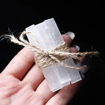 Kristalno Palico 10pcs Naravnih Selenit Bar Quartz DIY Zdravljenje Beli Kamen Mineralov Grobo Domače Obrti Prosojno Dekor Okraski
