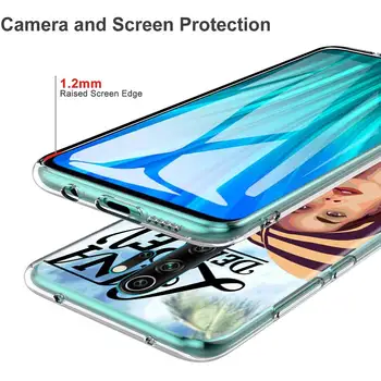 Lana Del Rey Primeru Telefon Xiaomi Redmi Opomba 9 S 8 7 MAX K40 Pro Pokrov Opomba 8T 9T 9A 7A Prozoren Silikon TPU Lupini