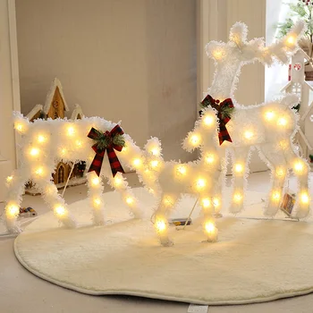 LED Novo Leto Okraski, Božični Okraski, Žareče Božič Santa Claus Snežaka, Jelena Okraski za novoletne jelke Jelenov Dekor