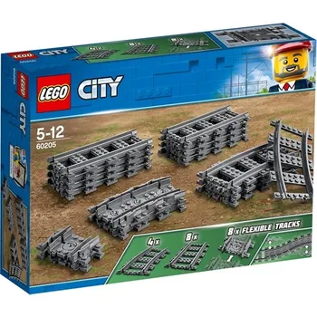 LEGO City Železniške proge otroške Igrače, Prilagodljive Tirnice (20 Kosov) 60205