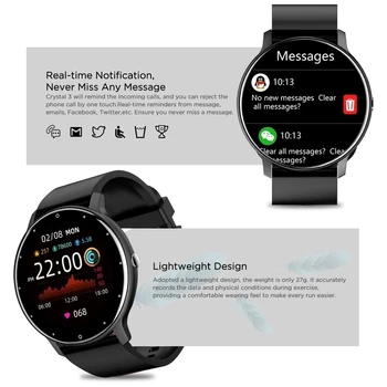 LIGE 2021 Novo Pametno Gledati Moške Polni, Zaslon na Dotik, Šport, Fitnes Watch IP67 Nepremočljiva Bluetooth Za Android ios smartwatch Moški+box