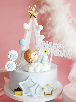 Ljubek Angel Krilo šotor Torto Pokrivalo Za Baby Tuš Otroci Happy Birthday Party Dekoracijo Dobave Poročne Sladice Torta Dekor Orodja