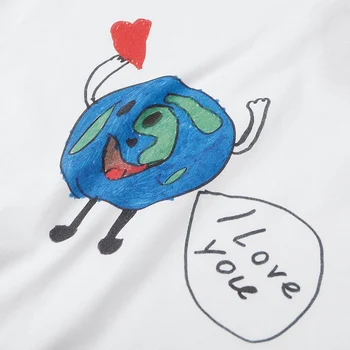 Ljubezen Zemlji Flatground T-shirt V Vintage Jersey Unisex Majice s kratkimi rokavi Ženske Moški Vrhovi Tees 2021SS blagovno Znamko Oblačil
