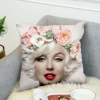 Marilyn Monroe Vzglavnik Poliester Dekorativni Pillowcases Vrgel Blazino Kritje slog-4