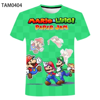 Mario 3D tiskanje mladi priljubljenih anime moških in žensk poletje T-majica bombaž otrok vrh kul in udobno kratkimi rokavi