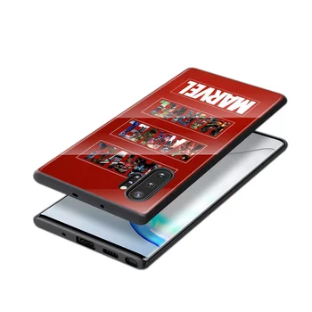 Marvel Logotip Moda Za Samsung Galaxy S21 Ultra Plus 5G M51 M31 M21 Kaljeno Steklo Pokrova Lupini Luksuzni Primeru Telefon
