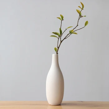 Minimalism Bele Keramične Mat Cvet Vazo iz Porcelana Vaza za Hydroponics Rastline Posušen Cvet Doma Mizo Dekoracijo