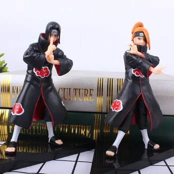 Naruto Slika Shippuden Anime Dejanje Slika Uchiha Sasuke 16-19 cm Model Itachi Kakashi Gaara PVC Kip Namizno Dekoracijo Igrače