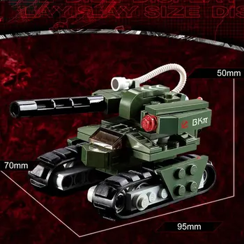 OCDAY 103pcs/niz gradnikov Kladivo Tank Red Alert 3 Vojaški Tank, ki Vodi Opeke Model Igrače Za Otroke Darilo Rezervoarja Set